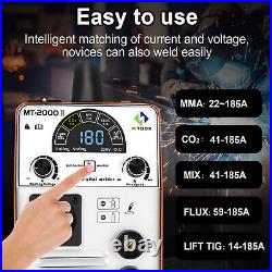 110/220V LED Gas/Gasless MIG Welder 200A Inverter IGBT ARC TIG Welding Machine