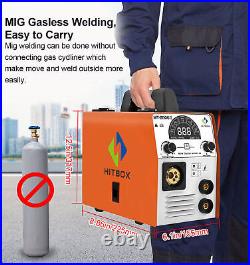 110/220V LED Gas/Gasless MIG Welder 200A Inverter IGBT ARC TIG Welding Machine