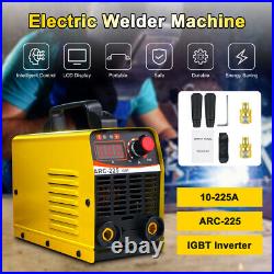 110V 10A-225A Electric Welding Machine IGBT DC Inverter Stick Welder ARC MMA US