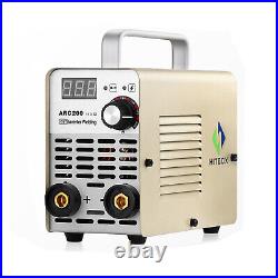 110V/220V MMA ARC Welder Mini Handheld ARC Welding Machine 200A WithHelmle&Gloves