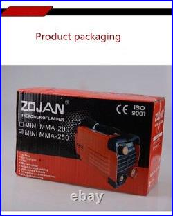 120A 220V ZOJAN Portable Mini MMA-250 MMA Welder Inverter ARC Welding Machine