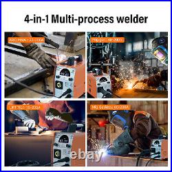 160A 4in1 MIG Welder/Helmet 110V 220V, Inverter Gas MMA TIG MIG, Welding Machine