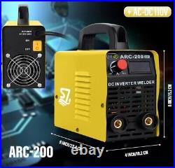 2 IN 1 MIG Welder Inverter 200AMP Gasless 110V 220V ARC TIG MIG Welding Machine