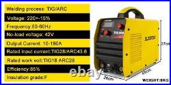 2 IN 1 TIG-200A LED TIG Welder 110V/220V Inverter Stick TIG MMA ARC Portable