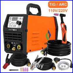 2 in 1 LED TIG Welders Pulse 200AMP 110V/220V HF ARC Stick TIG Welding Machine