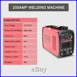200 AMP Plasma Cutter TIG200 Argon Arc Welding Machine Digital Inverter 110/220V