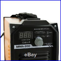 200 Amp DC Inverter Welder Mini Handheld Arc Welding Machine MMA IGBT 110V 220V
