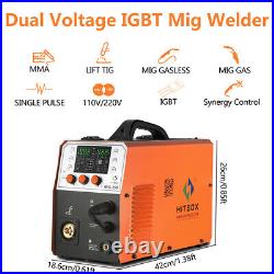 200A Aluminum MIG Welder MIG250 110V/220V Inverter Lift TIG ARC Welding-Machine