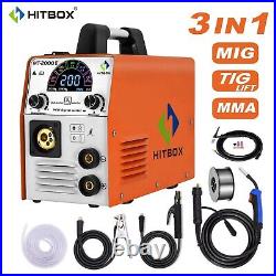 200A Gas/Gasless MIG Welder/Torch Inverter IGBT, 110V220V ARC TIG Welding Machine