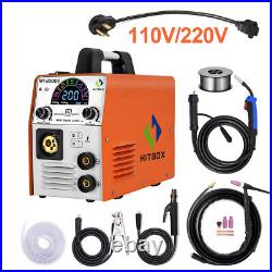 200A MIG Welder Inverter Gasless/Gas ARC TIG MIG Welding & Tig Torch 110V/220V