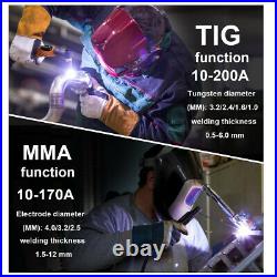 200A Pulse Tig Welder 110V/220V TIG MMA ARC IGBT Inverter Welding Machine Welder