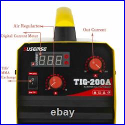200A TIG ARC Welder Inverter IGBT MMA 110/220V DC Portable Machine Iron Copper