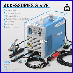 200A Welding Machine Inverter Portable Welder MIG MAG Gas Gasless/ARC/LIFT TIG