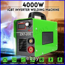 200AMP Welding Inverter Machine ZX7-200 220V ARC Portable Welder MINI IGBT 4000W