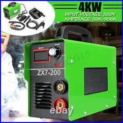 200AMP Welding Inverter Machine ZX7-200 220V ARC Portable Welder MINI IGBT 4000W