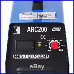 200Amp Stick/Arc/MMA DC Inverter Welder IGBT Electric Welding Machine 110/220V