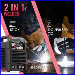 205A 110V/220V TIG Welder, Stick/ HF TIG/ Pulse Tig Welding Machine