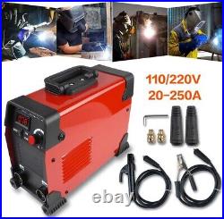 250Amp ARC Welding Machine Dual 110 220 Volts, Portable DC Inverter Welder 20-250