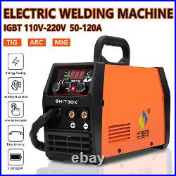 3 IN 1 MIG Welder Inverter 140A Gasless 110V 220V ARC TIG MIG Welding Machine