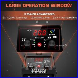 3 IN 1 MIG Welder Inverter 140AMP Gasless 110V/ 220V ARC TIG MIG Welding Machine