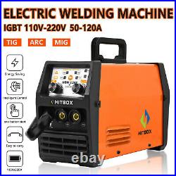 3in1 MIG Welder Inverter Gasless Flux Core 110V 220V ARC TIG MIG Welding Machine