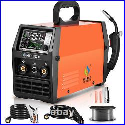 4 in 1 110V/220V Gasless MIG Welder 140A ARC Lift TIG IGBT Inverter Welding US