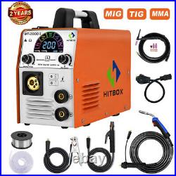 4 in 1 200A MIG TIG Welder 110V 220V DC Inverter Gasless/Gas MIG Welding Machine