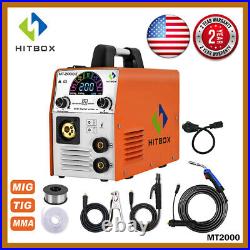 4 in 1 200A MIG TIG Welder 110V 220V DC Inverter Gasless/Gas MIG Welding Machine