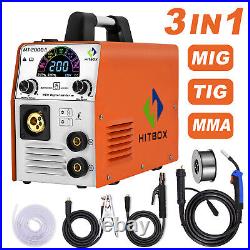 4 in 1 200A MIG TIG Welder 110V 220V DC Inverter Gasless/Gas MIG Welding Machine