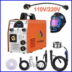 4 in1 110V/220V 160A MIG Welder Gas Gasless ARC TIG MIG Welding Machine &Helmet