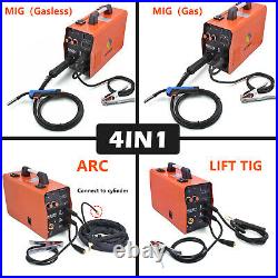 4in 1 200A MIG Welder Gas Gasless 110V 220V Inverter ARC TIG MIG Welding Machine