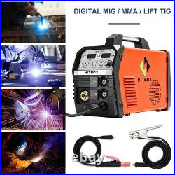 4in1 MIG ARC TIG Welder IGBT Gas Gasless Inverter MIG Welding Machine 220V 200A