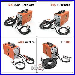 4in1 MIG Welder Gas/Gasless 220V ARC Lift TIG MIG Welding Machine Inverter 180A