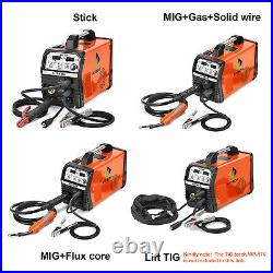4in1 MIG Welder Gas Gasless Inverter ARC Stick MMA TIG MIG Welding Machine 200A