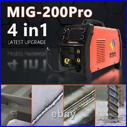 5 in 1 Aluminum MIG Welder 110V 220V 200Amp Inverter ARC TIG MIG Welding Machine
