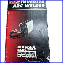 80 Amps Inverter arc welder Chicago Electric Welding Steel Only Model 91110