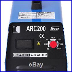 ARC-200, 200-Amp Stick/Arc/MMA DC Inverter Welder 110/230V Dual Voltage Welding