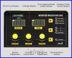 AUTOOL M528 MIG ARC Welding Machine Digital Inverter Welder 160A AC110/220V IGBT