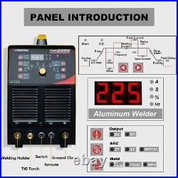 Aluminum TIG Welder Pulse IGBT 110V/220V TIG ARC Stick Welding Machine