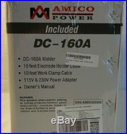 Amico Power DC-160A, 160 AMP (NEW SEALED BOX) Stick ARC Inverter DC Welder