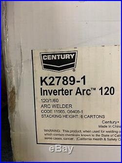 Century/Lincoln K2789-1 Inverter Arc 120 stick welder Damaged/Not Tested