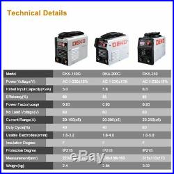 DEKO DC Inverter ARC Welder 220V IGBT MMA Welding Machine 120/160/200/250 Amp
