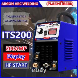 HF TIG ARC IGBT Welding Machine 200AMP 110/220V TIG Welder Inverter Display