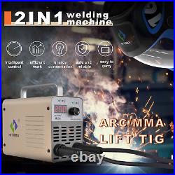 HITBOX 110 220V Welding Machine 200Amp MMA ARC LIFT TIG Welder WithTig Torch