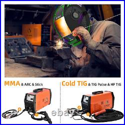 HITBOX 200A Cold Pulse TIG Welder 110V 220V ARC MMA HF TIG IGBT Welding Machine