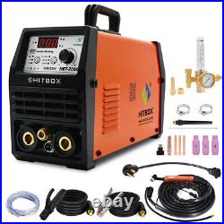 HITBOX 200A TIG MMA ARC Welder Inverter 110V/220V Welding Machine Gas Regulator