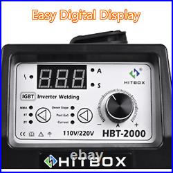 HITBOX 2IN1 200A TIG / ARC / MMA Stick Welder 110/220V Inverter Welding Machine