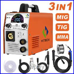 HITBOX 3in1 MIG Welder Inverter Welding Machine 220V IGBT ARC MIG MMA TIG Welder