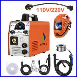 HITBOX 4 in 1 MIG Welder 200A 110V 220V Gas Gasless ARC TIG MIG Welding Machine