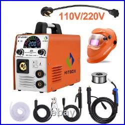 HITBOX 4 in 1 MIG Welder 200A 110V 220V Inverter Gas ARC TIG MIG Welding Machine